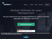 Tablet Screenshot of kanbanize.com